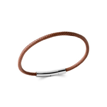 Bracelet homme cuir marron