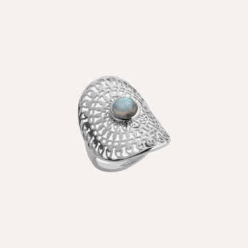 Bague argent labradorite