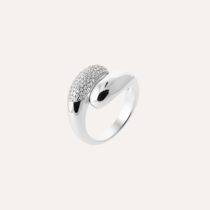 Bague argent zircon