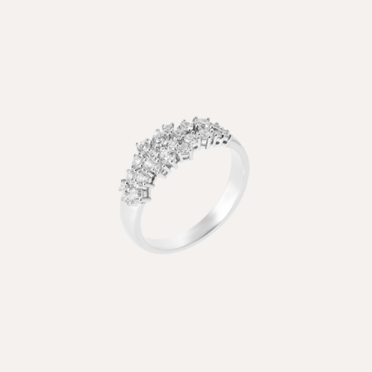 Bague multi zirconium argent 925