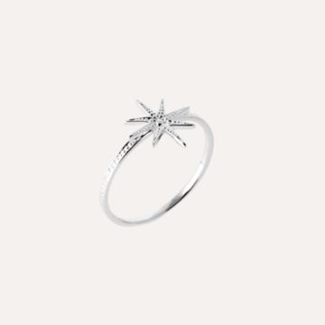 Bague étoile argent