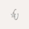 Bague d'oreille étoile argent