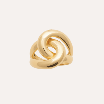 Grosse bague plaqué or