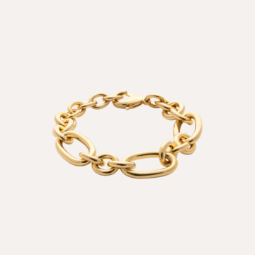 Gros bracelet plaqué or