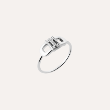 Bague tendance argent