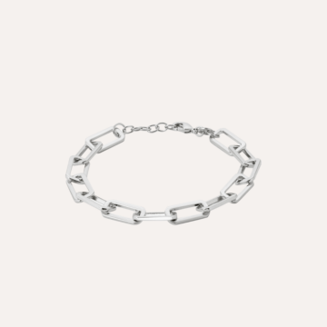 Bracelet argent maillons rectangles