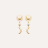 Boucles d'oreilles Soleil Lune Summer