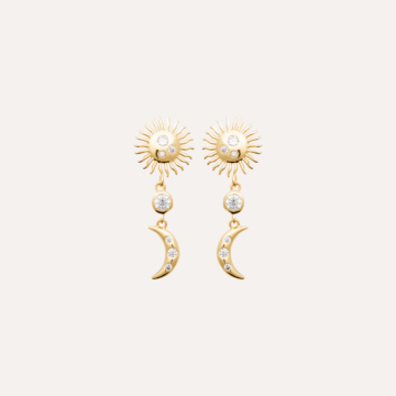 Boucles d'oreilles Soleil Lune Summer