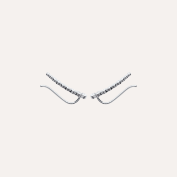 Boucles d'oreilles barrette argent