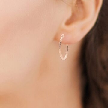 Créoles plaqué or rose