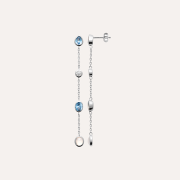 Boucles d'oreilles argent nacre