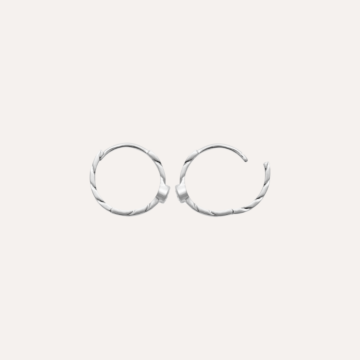 Créoles argent zirconium