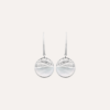 Boucles d'oreilles argent nacre Iris