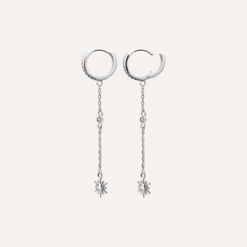 Boucles d'oreilles pendantes argent