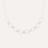 Collier anneaux ovales argent