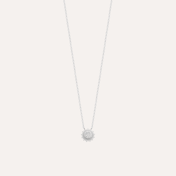 Collier argent soleil