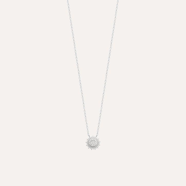 Collier argent soleil