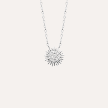 Collier argent soleil