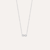 Collier argent infini zirconium