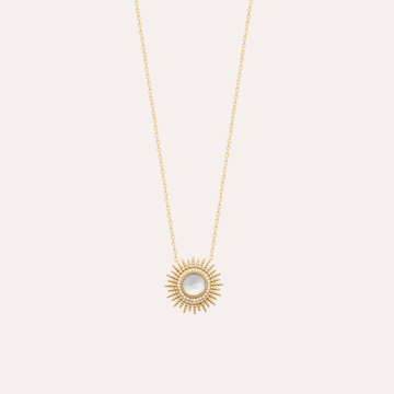 Collier nacre plaqué or