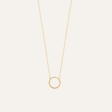 Collier cercle plaqué or