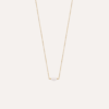 Collier plaqué or pierre de lune