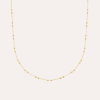 Collier chaine boule plaqué or