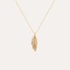 Collier pendentif plume