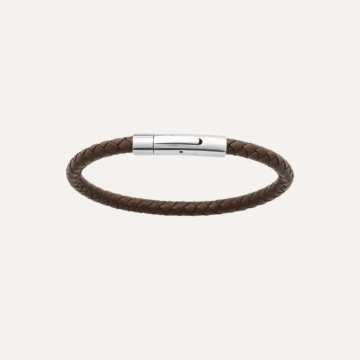 Bracelet homme cuir tressé