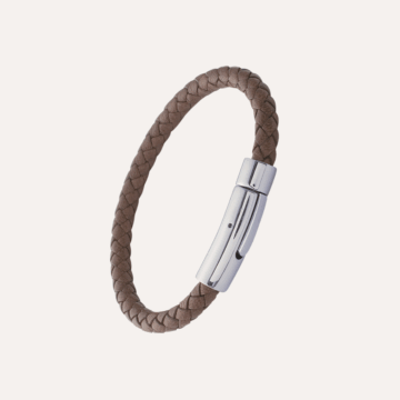 Bracelet homme cuir tressé