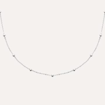 Collier chaîne argent boules