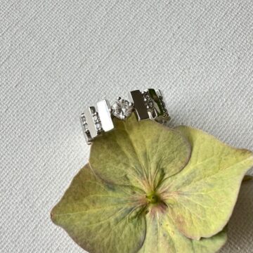 Bague argent zirconium