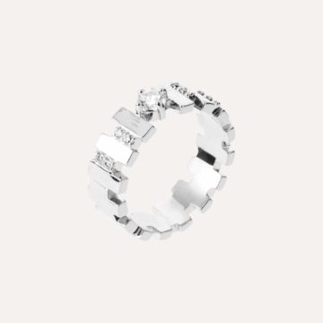Bague argent zirconium