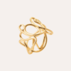 Bague fil enlacé plaqué or
