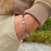 Bracelet acier et carbone