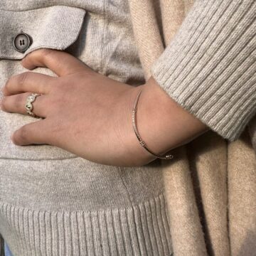 Bracelet jonc torsadé